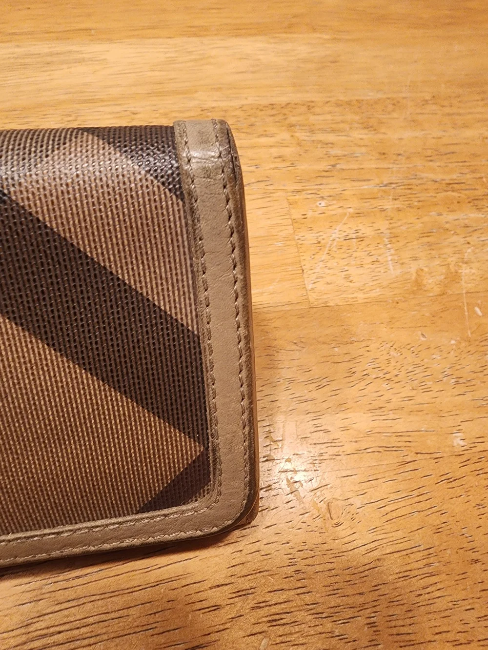 Burberry Smoked Check Continental Wallet